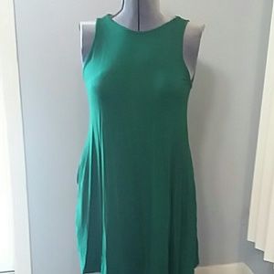 Christmas green sleeveless dress